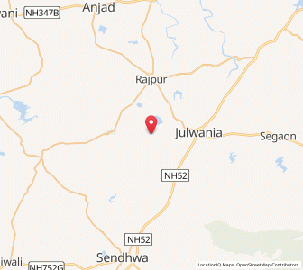 Map of Rahatia, Madhya Pradesh