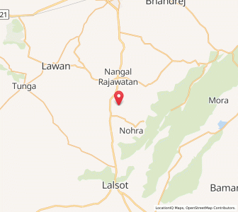Map of Rahawas, Rajasthan