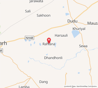 Map of Rahlana, Rajasthan