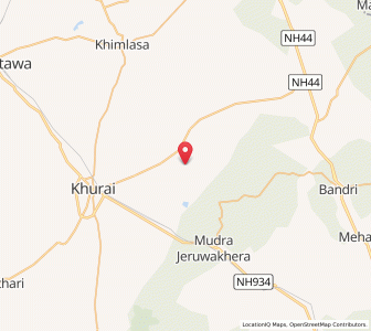 Map of Rahraun, Madhya Pradesh