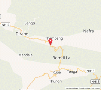 Map of Rahung, Arunachal Pradesh