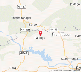Map of Raiboga, Odisha