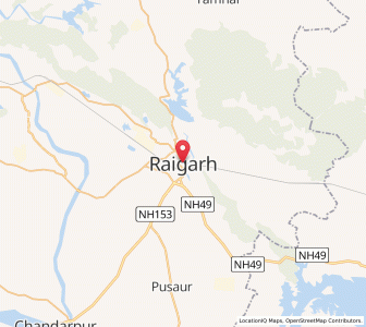 Map of Raigarh, Chhattisgarh