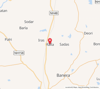 Map of Raila, Rajasthan