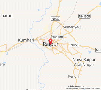 Map of Raipur, Chhattisgarh
