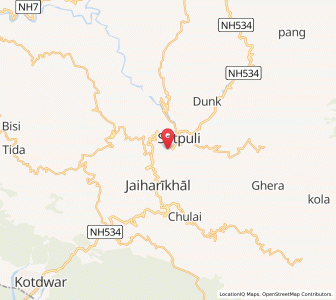 Map of Raitpur, Uttarakhand