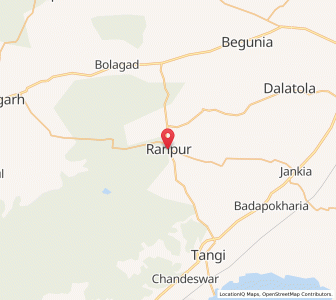 Map of Raja Ranapur, Odisha