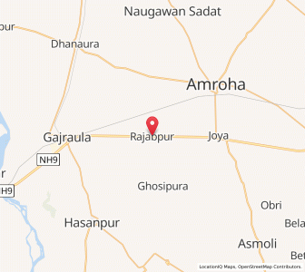 Map of Rajabpur, Uttar Pradesh