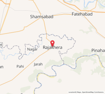 Map of Rajakhera, Rajasthan