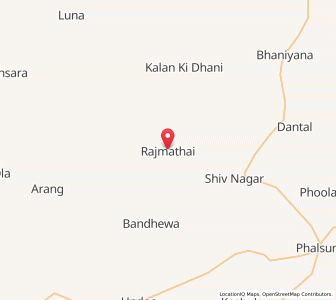 Map of Rajamathai, Rajasthan