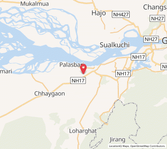 Map of Rajapukhuri, Assam