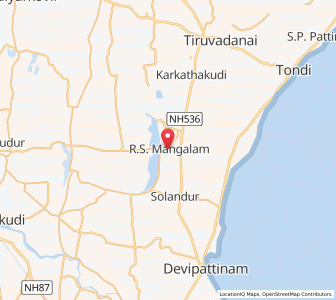 Map of Rajasingamangalam, Tamil Nadu