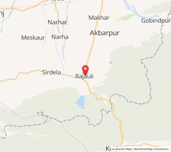 Map of Rajauli, Bihar