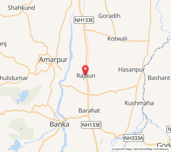Map of Rajaun, Bihar