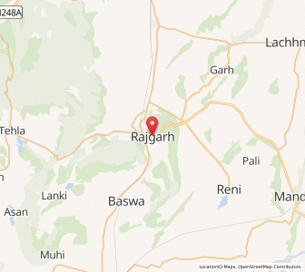 Map of Rājgarh, Rajasthan