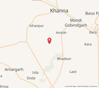 Map of Rajgarh Channa, Punjab