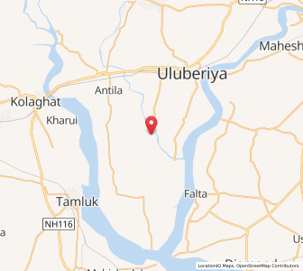 Map of Rajibnagar, West Bengal