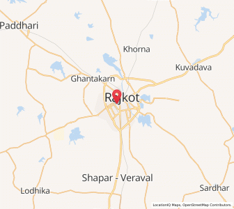 Map of Rajkot, Gujarat