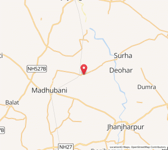 Map of Rajnagar, Bihar