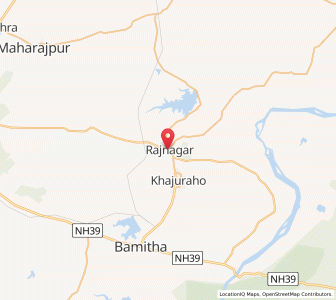 Map of Rājnagar, Madhya Pradesh