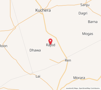 Map of Rajod, Rajasthan