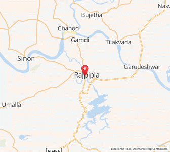 Map of Rajpipla, Gujarat