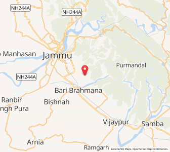 Map of Rajpur Kaular, Kashmir