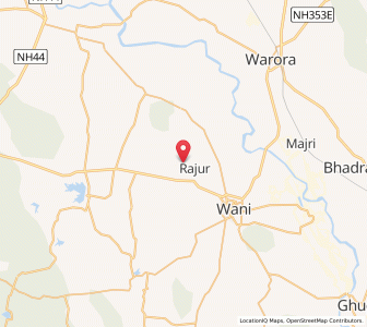 Map of Rajur, Maharashtra