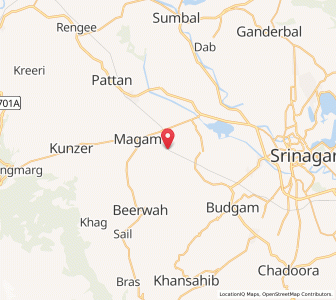 Map of Rajwiansher, Kashmir