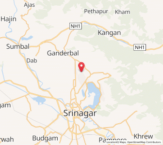 Map of Rakh-i-Zukur, Kashmir