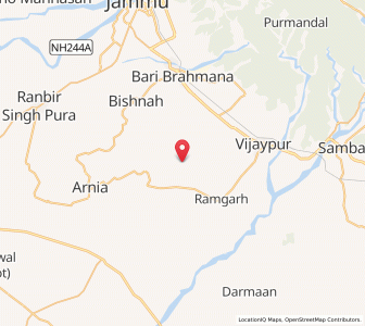 Map of Rakh Jhang, Kashmir