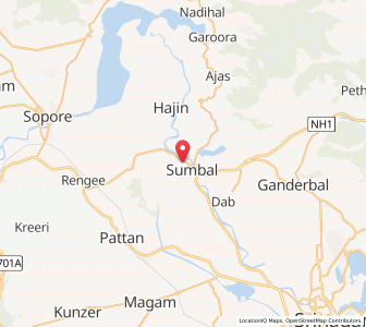 Map of Rakhasham, Kashmir