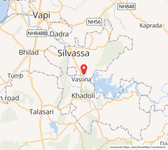 Map of Rakholi, Dadra and Nagar Haveli