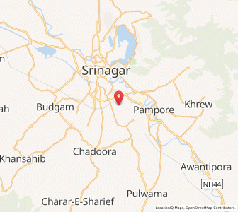 Map of Rakhsutu, Kashmir