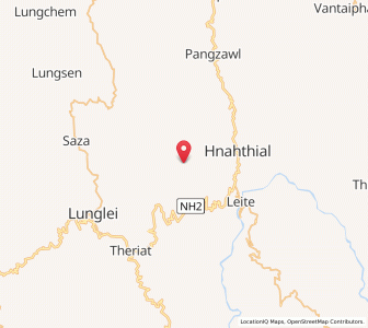 Map of Ralvawng, Mizoram
