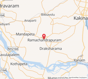 Map of Ramachandrapuram, Andhra Pradesh