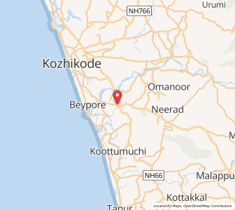 Map of Ramanattukara, Kerala