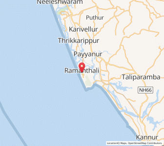 Map of Ramantali, Kerala