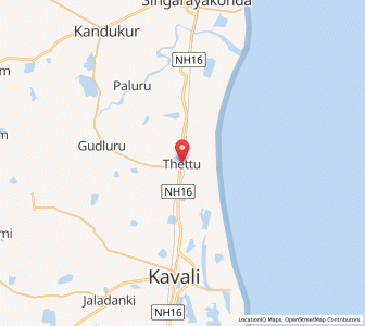 Map of Ramayapatnam, Andhra Pradesh