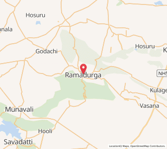 Map of Ramdurg, Karnataka