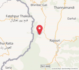 Map of Ramgarh, Jammu and Kashmir