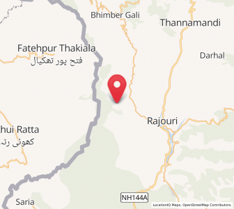 Map of Ramgarh, Kashmir