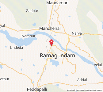 Map of Ramgundam, Andhra Pradesh