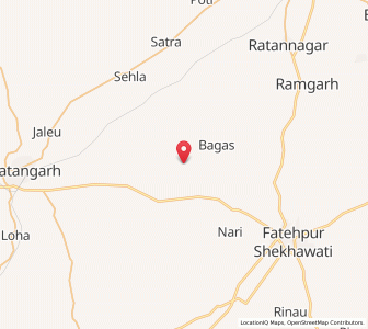 Map of Ramisar, Rajasthan