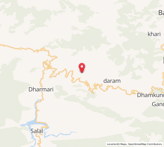 Map of Ramkandu, Kashmir