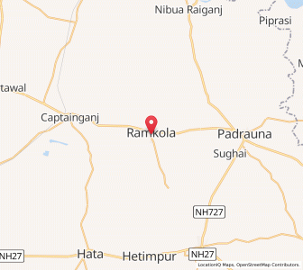 Map of Ramkola, Uttar Pradesh