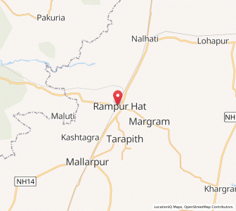 Map of Rampur Hat, West Bengal