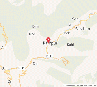 Map of Rāmpur, Himachal Pradesh