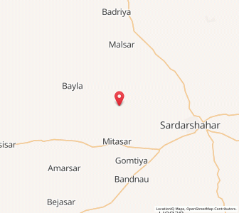 Map of Ramsisar Bherwaliya, Rajasthan