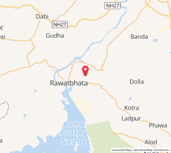 Map of Rana Pratap Sagar, Rajasthan